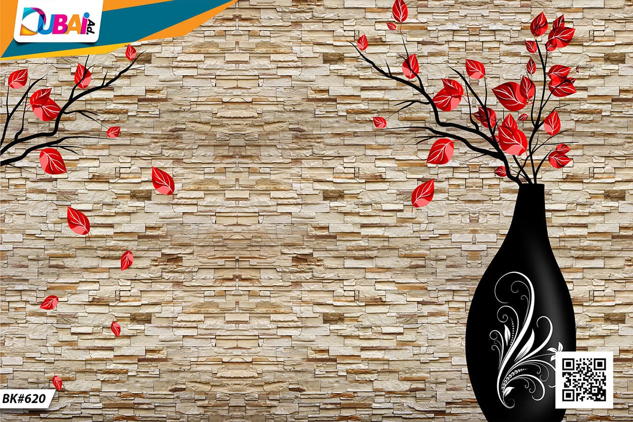 Bricks wallpaper design WP-BRK-010 by DubaiAd.