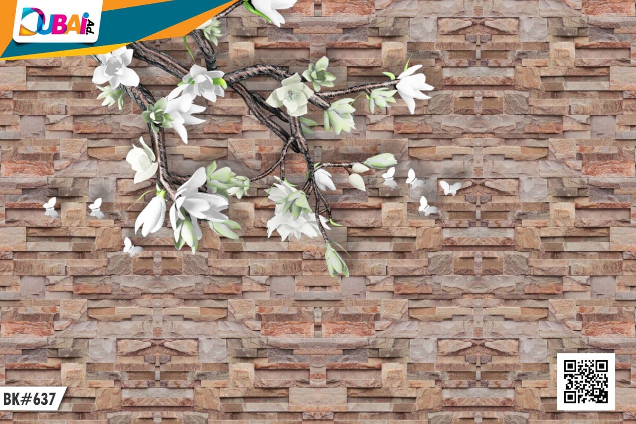 Bricks wallpaper design WP-BRK-018 by DubaiAd.