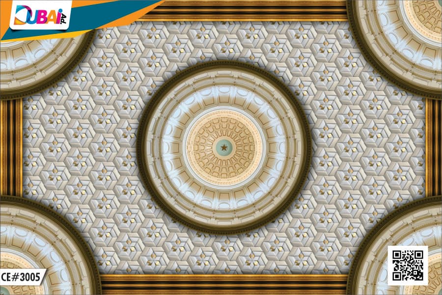 Ceiling Design wallpaper design WP-CEI-003 by DubaiAd.