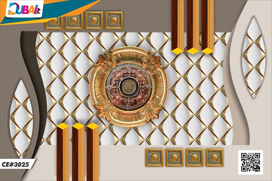 Ceiling Design wallpaper design WP-CEI-010 by DubaiAd.