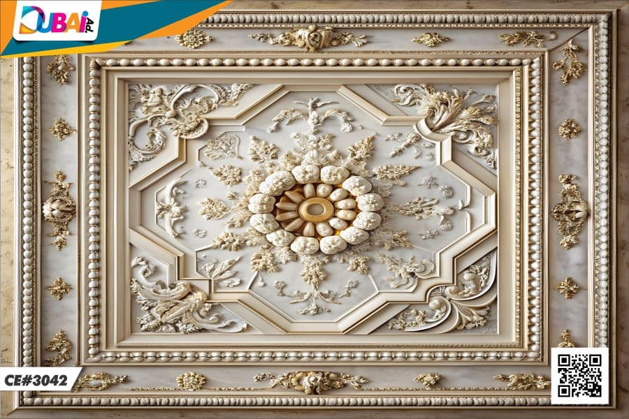 Ceiling Design wallpaper design WP-CEI-018 by DubaiAd.