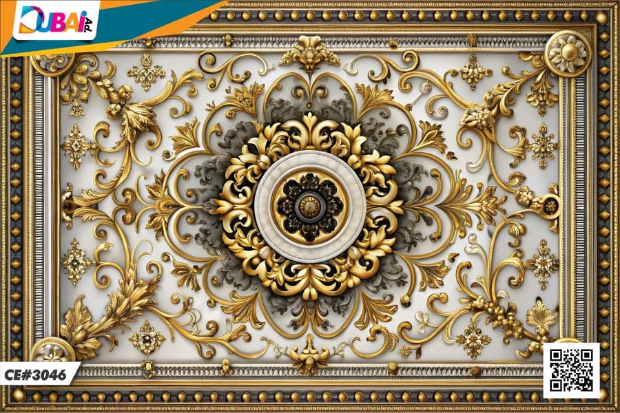 Ceiling Design wallpaper design WP-CEI-019 by DubaiAd.