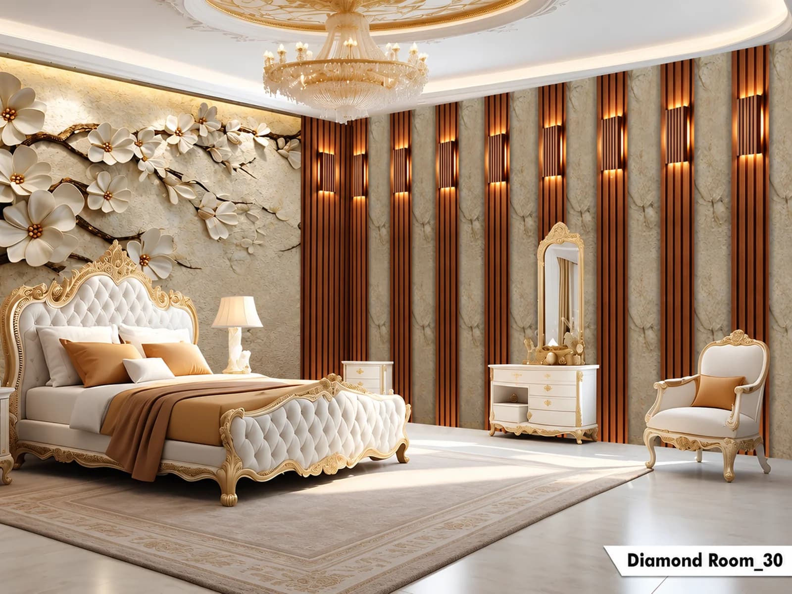 Diamond wallpaper design WP-DIA-004 by DubaiAd.