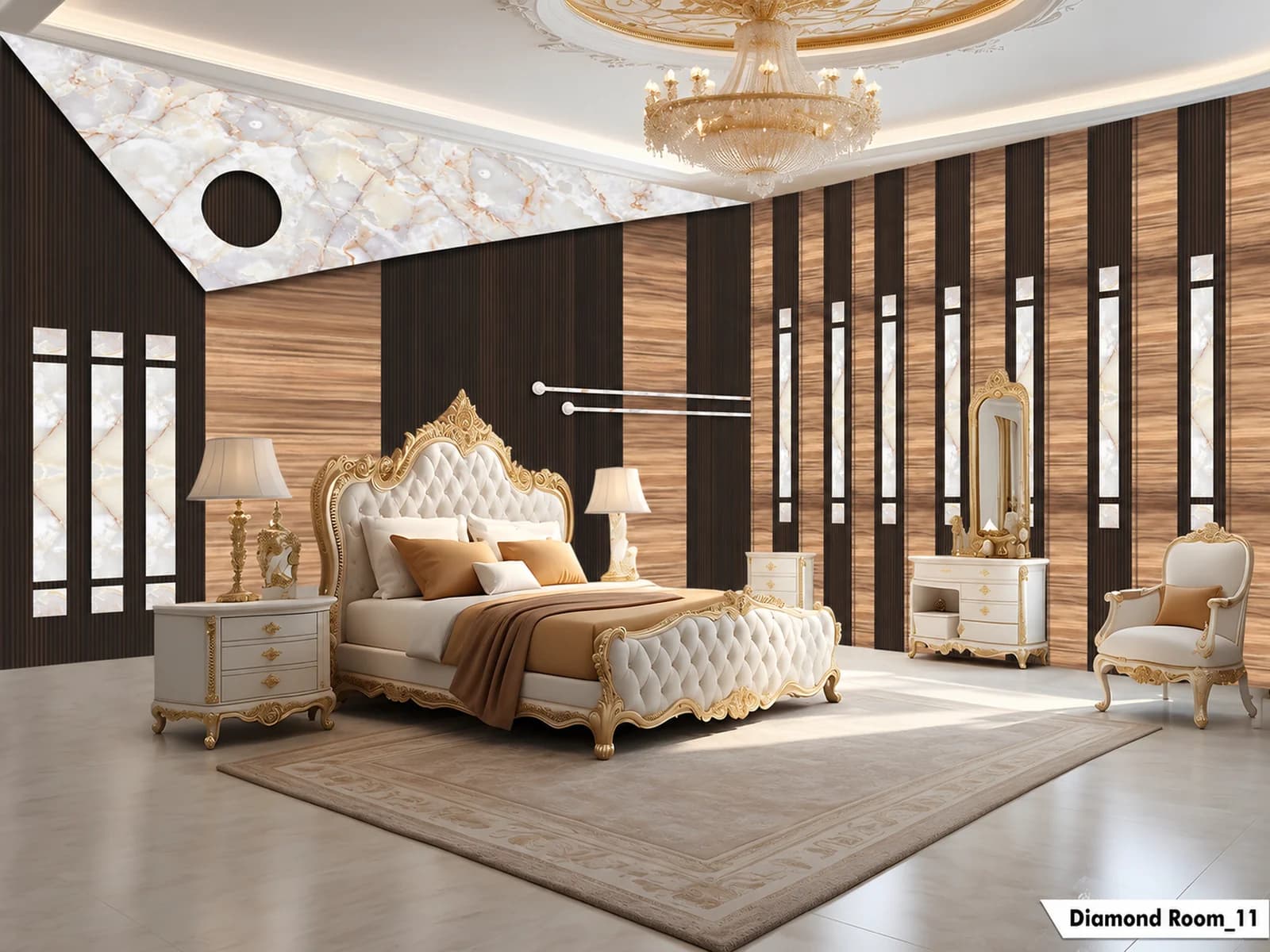 Diamond wallpaper design WP-DIA-010 by DubaiAd.