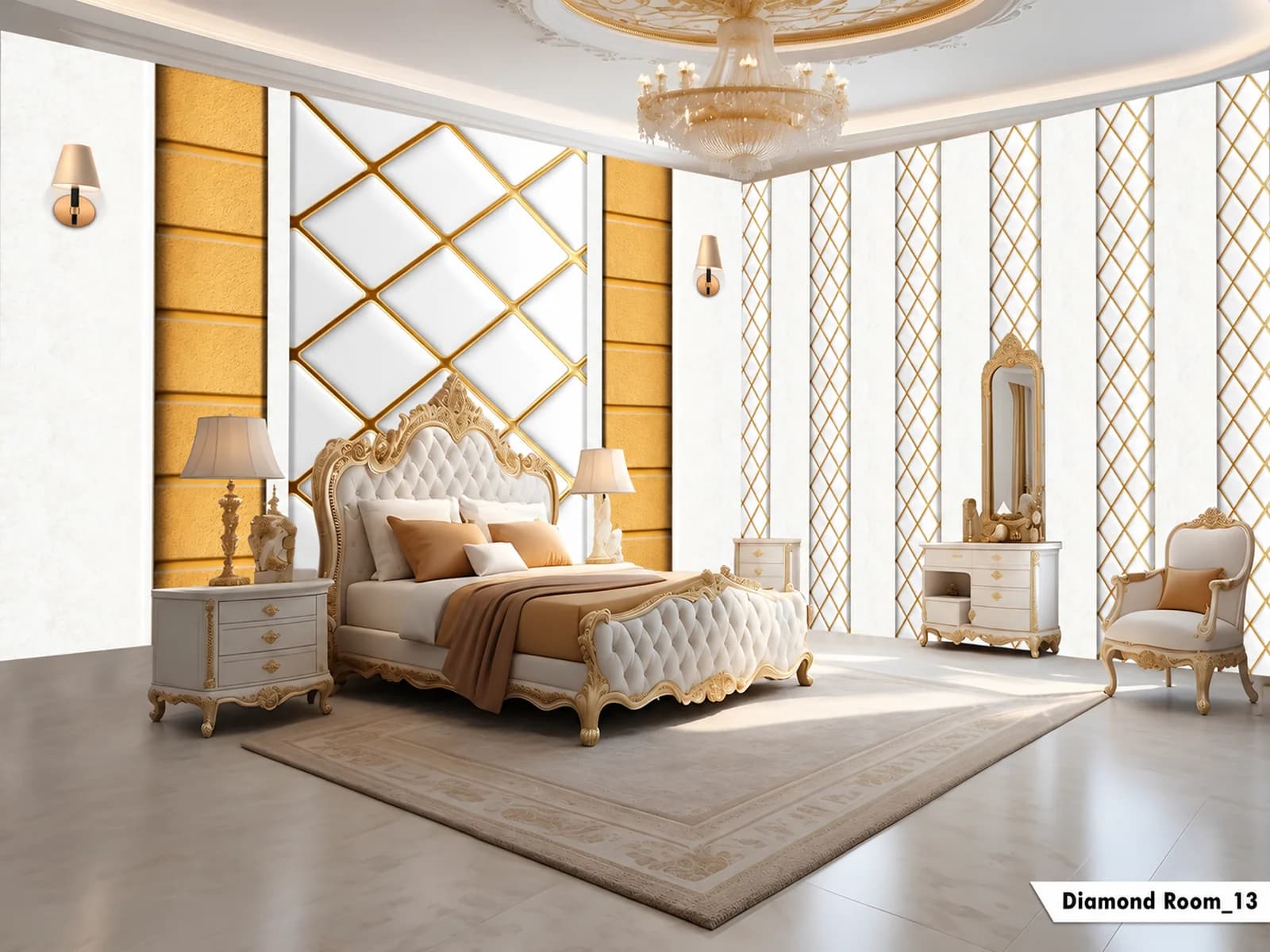 Diamond wallpaper design WP-DIA-011 by DubaiAd.