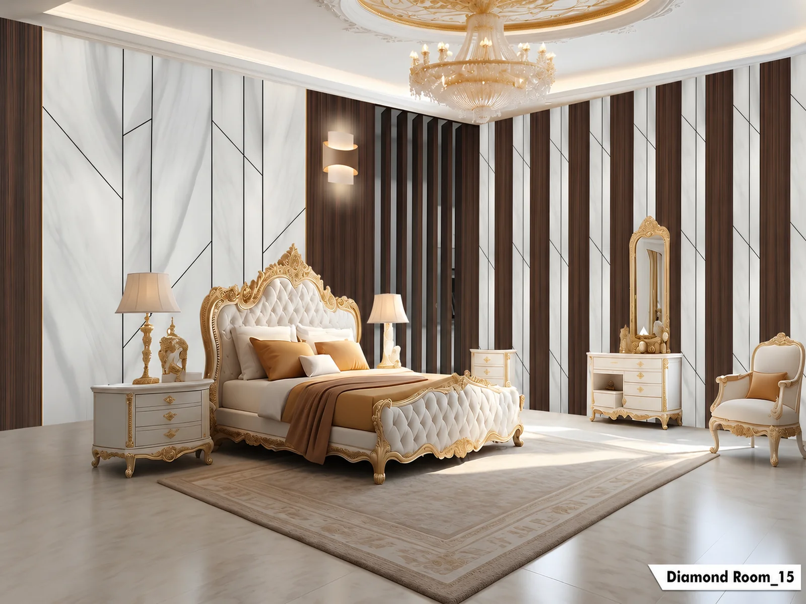Diamond wallpaper design WP-DIA-012 by DubaiAd.