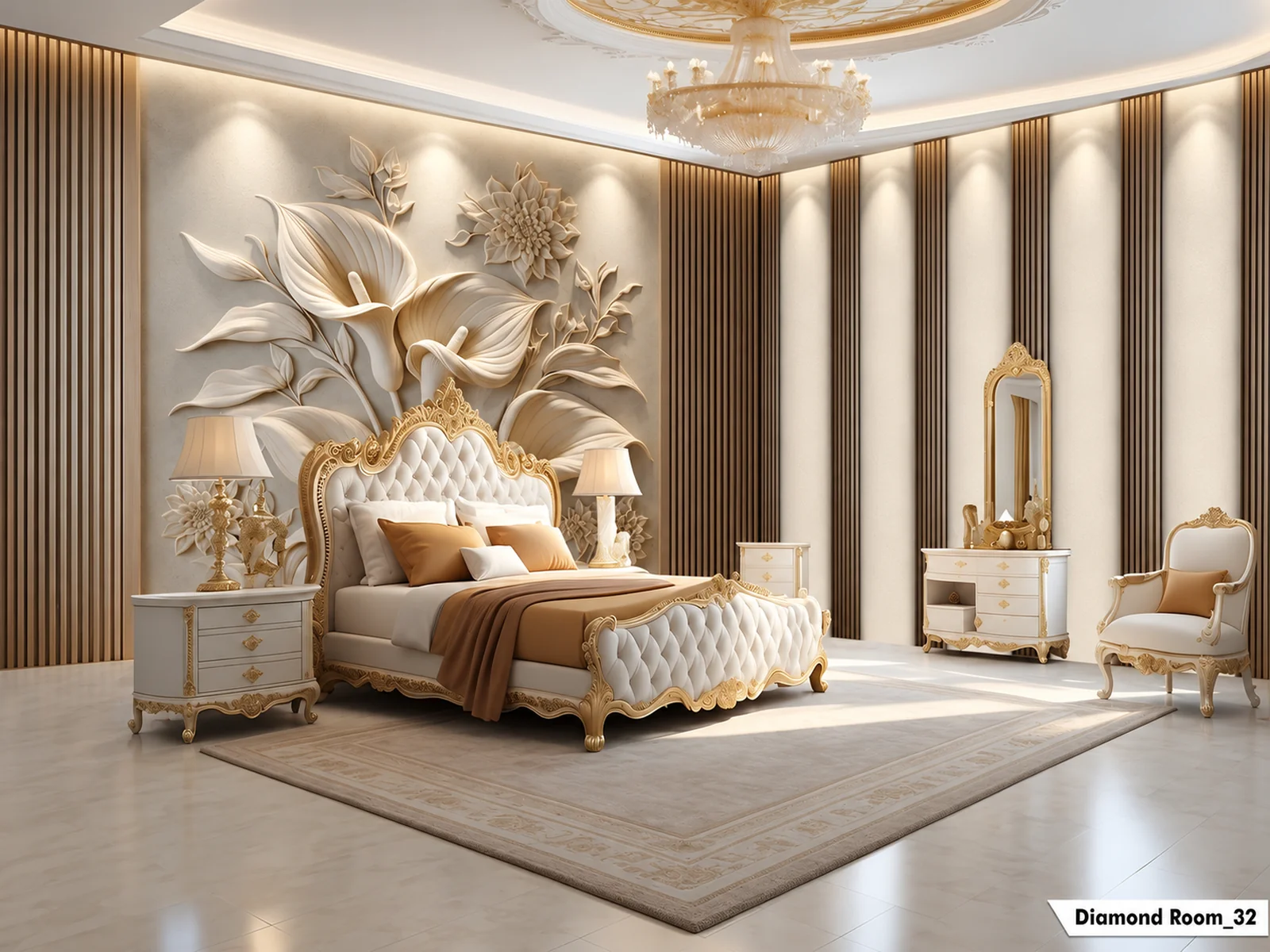 Diamond wallpaper design WP-DIA-019 by DubaiAd.