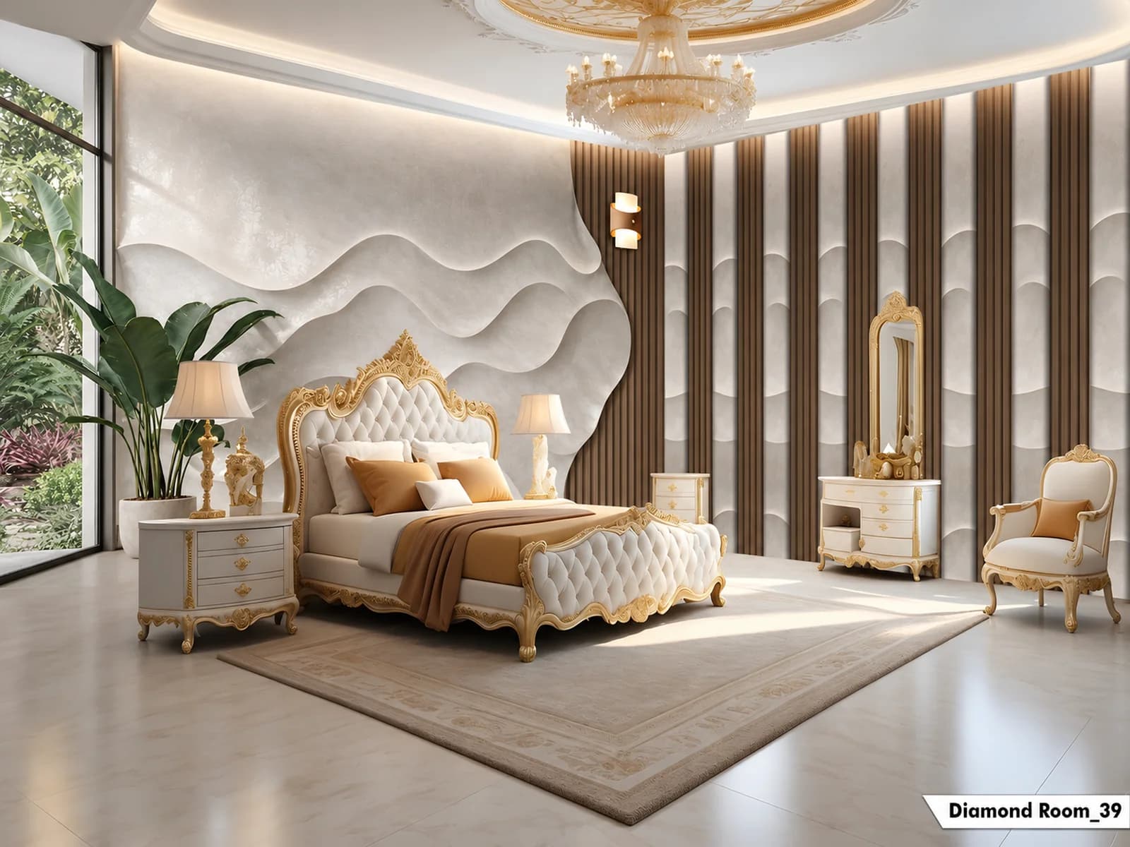 Diamond wallpaper design WP-DIA-022 by DubaiAd.