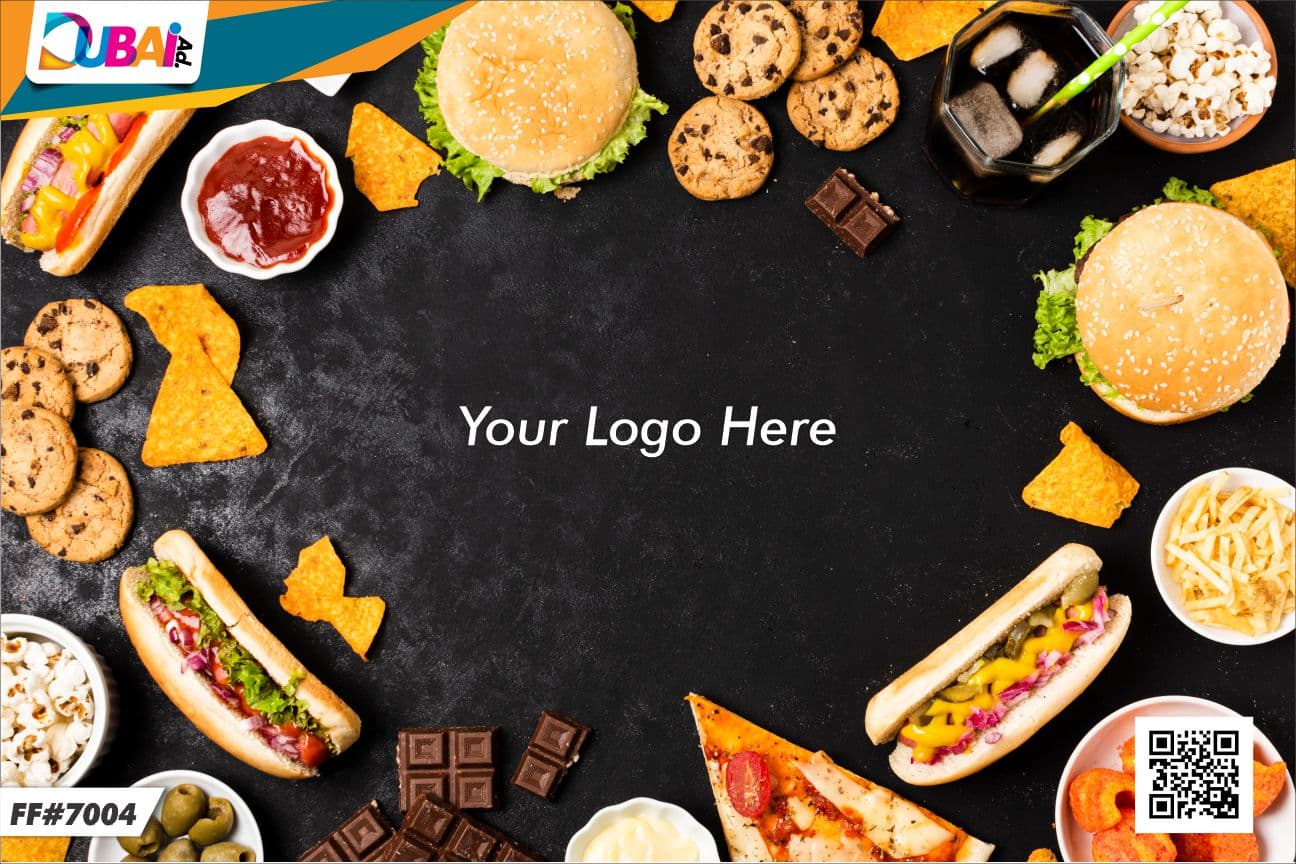 Fast Food wallpaper design WP-FFD-005 by DubaiAd.