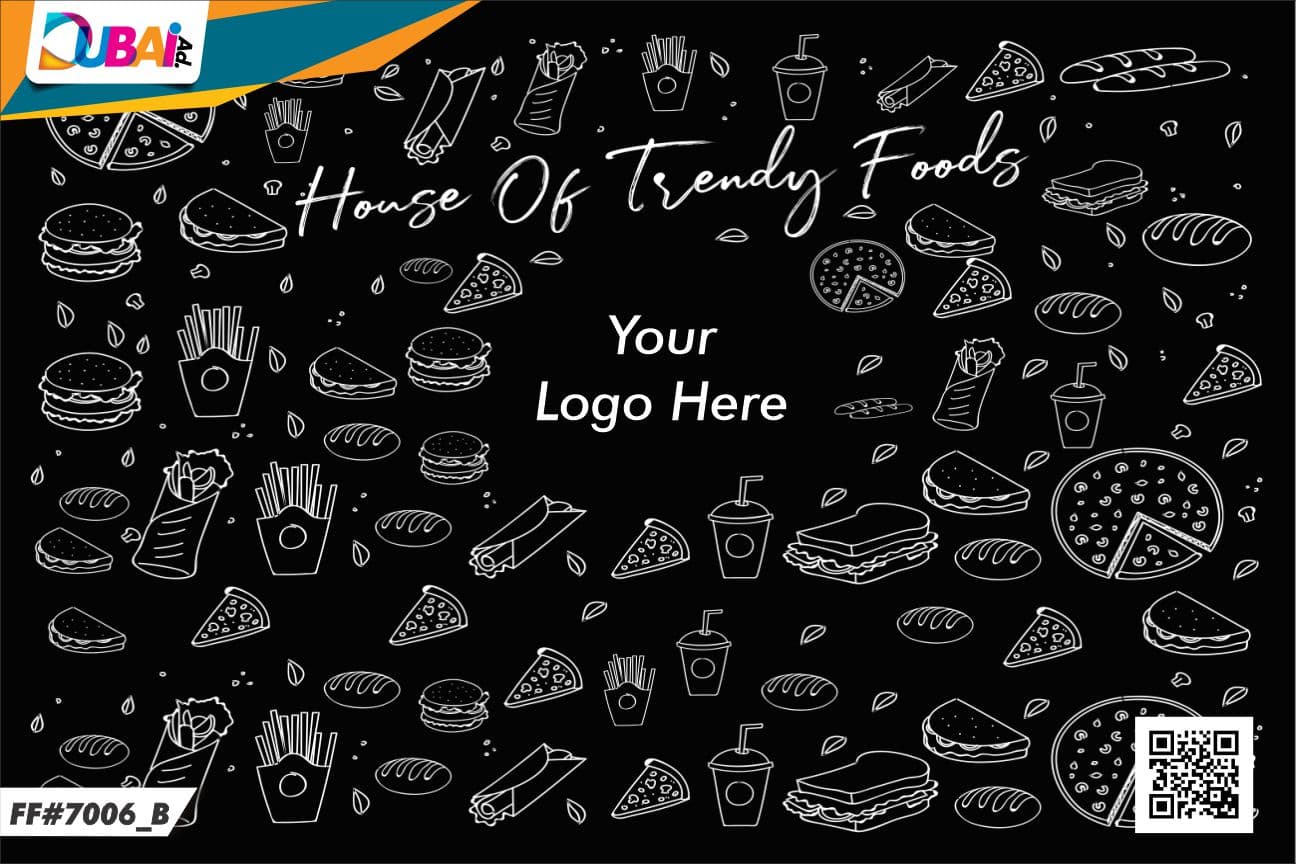 Fast Food wallpaper design WP-FFD-008 by DubaiAd.