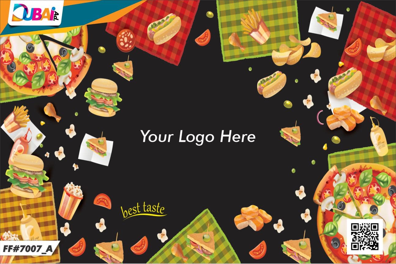 Fast Food wallpaper design WP-FFD-009 by DubaiAd.