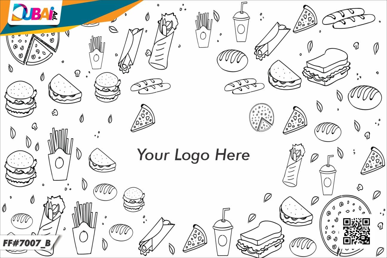 Fast Food wallpaper design WP-FFD-010 by DubaiAd.