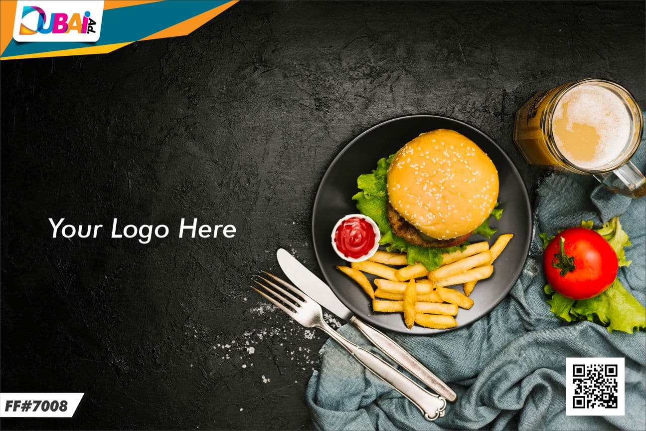 Fast Food wallpaper design WP-FFD-011 by DubaiAd.