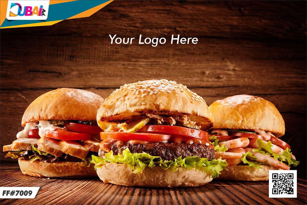 Fast Food wallpaper design WP-FFD-012 by DubaiAd.