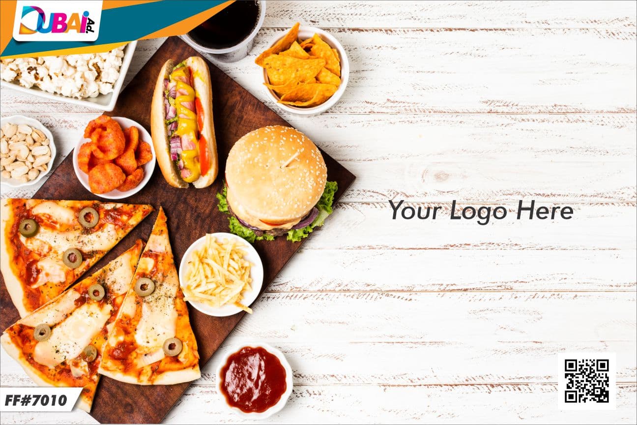 Fast Food wallpaper design WP-FFD-013 by DubaiAd.