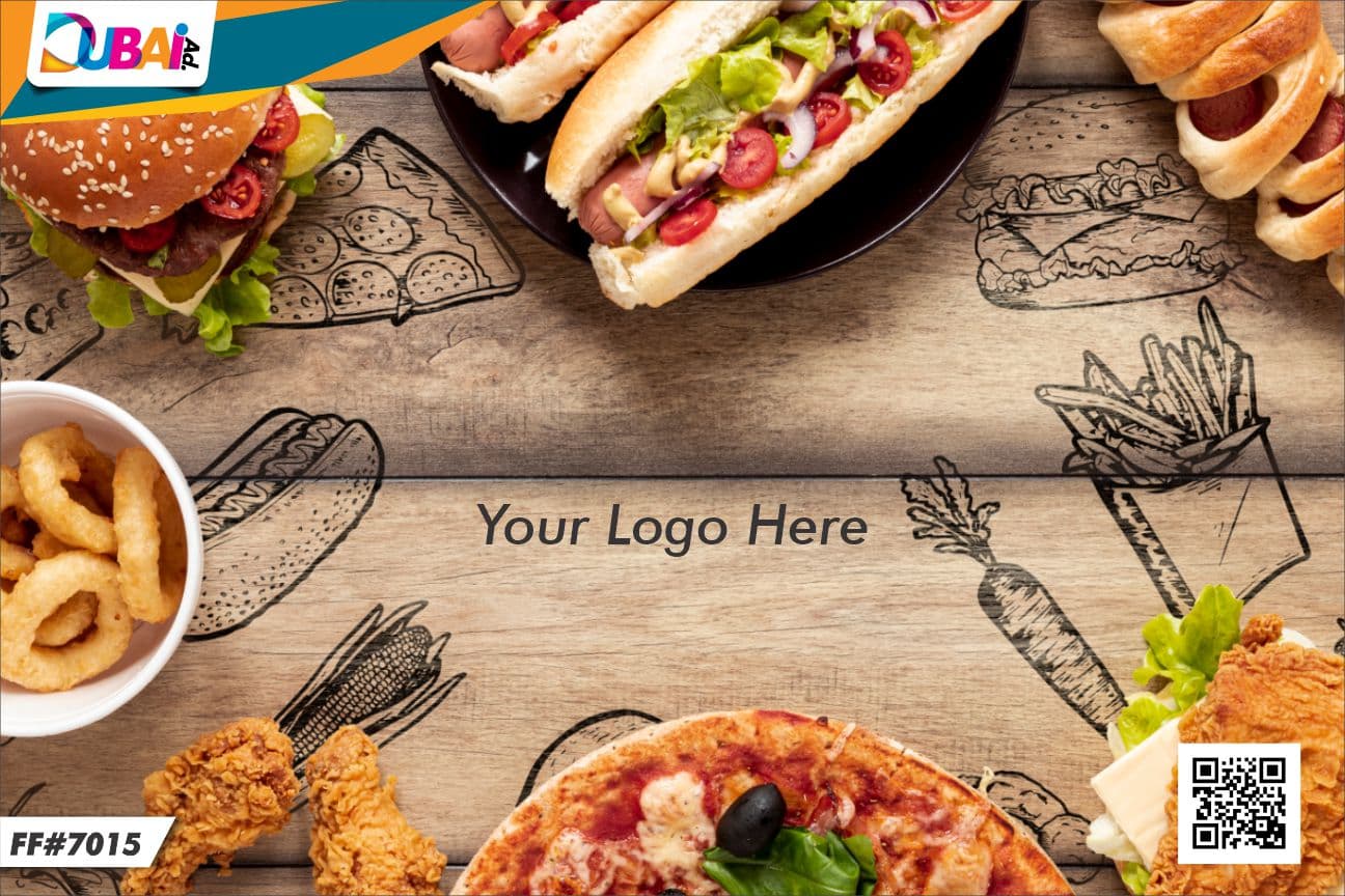 Fast Food wallpaper design WP-FFD-018 by DubaiAd.