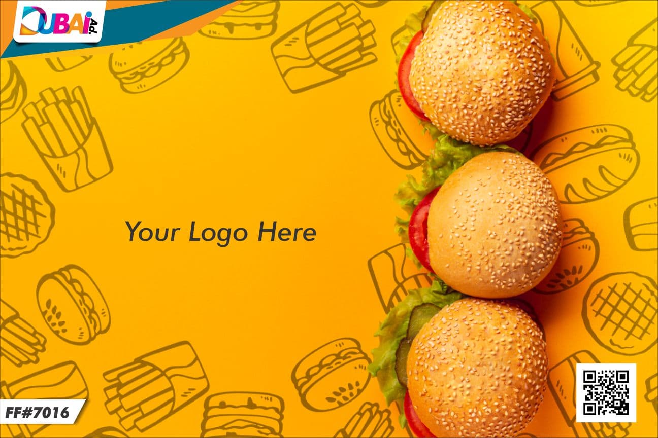 Fast Food wallpaper design WP-FFD-019 by DubaiAd.