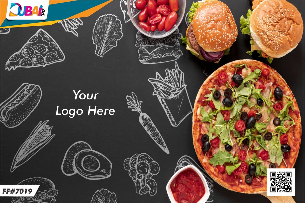 Fast Food wallpaper design WP-FFD-022 by DubaiAd.