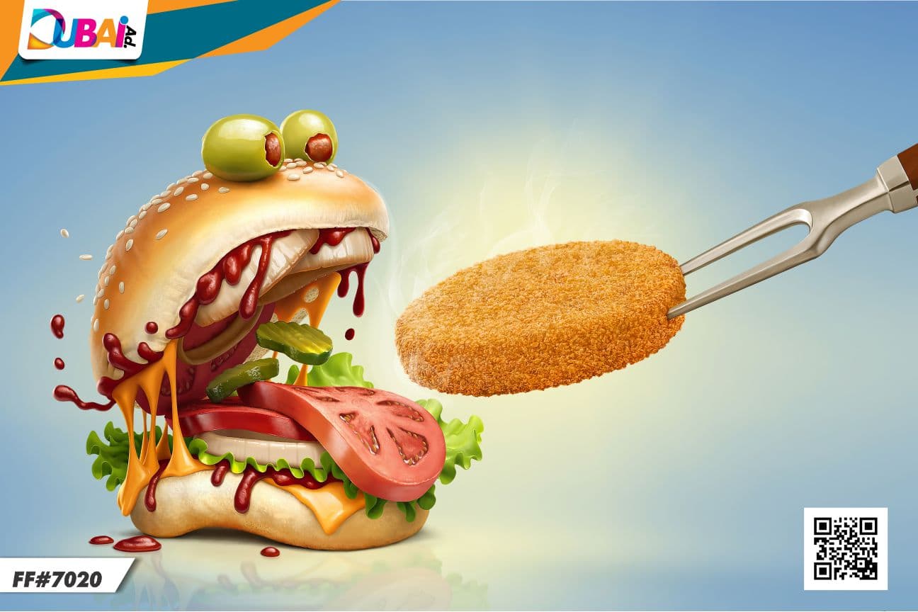 Fast Food wallpaper design WP-FFD-023 by DubaiAd.