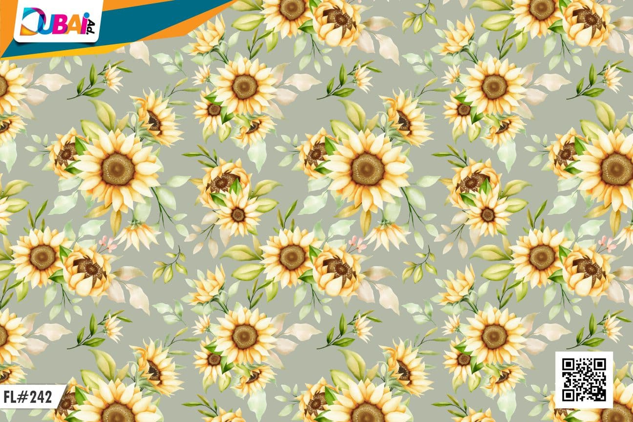 Floral wallpaper design WP-FLR-016 by DubaiAd.