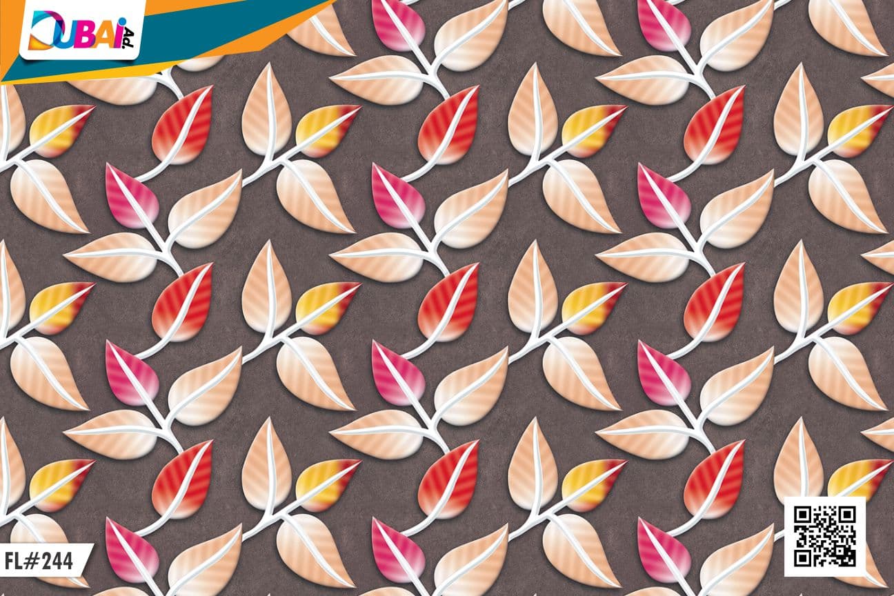 Floral wallpaper design WP-FLR-017 by DubaiAd.
