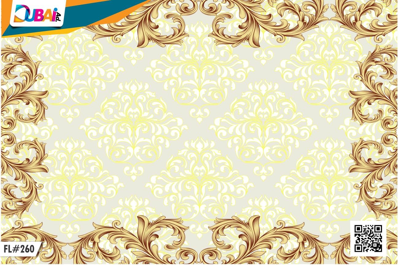 Floral wallpaper design WP-FLR-021 by DubaiAd.