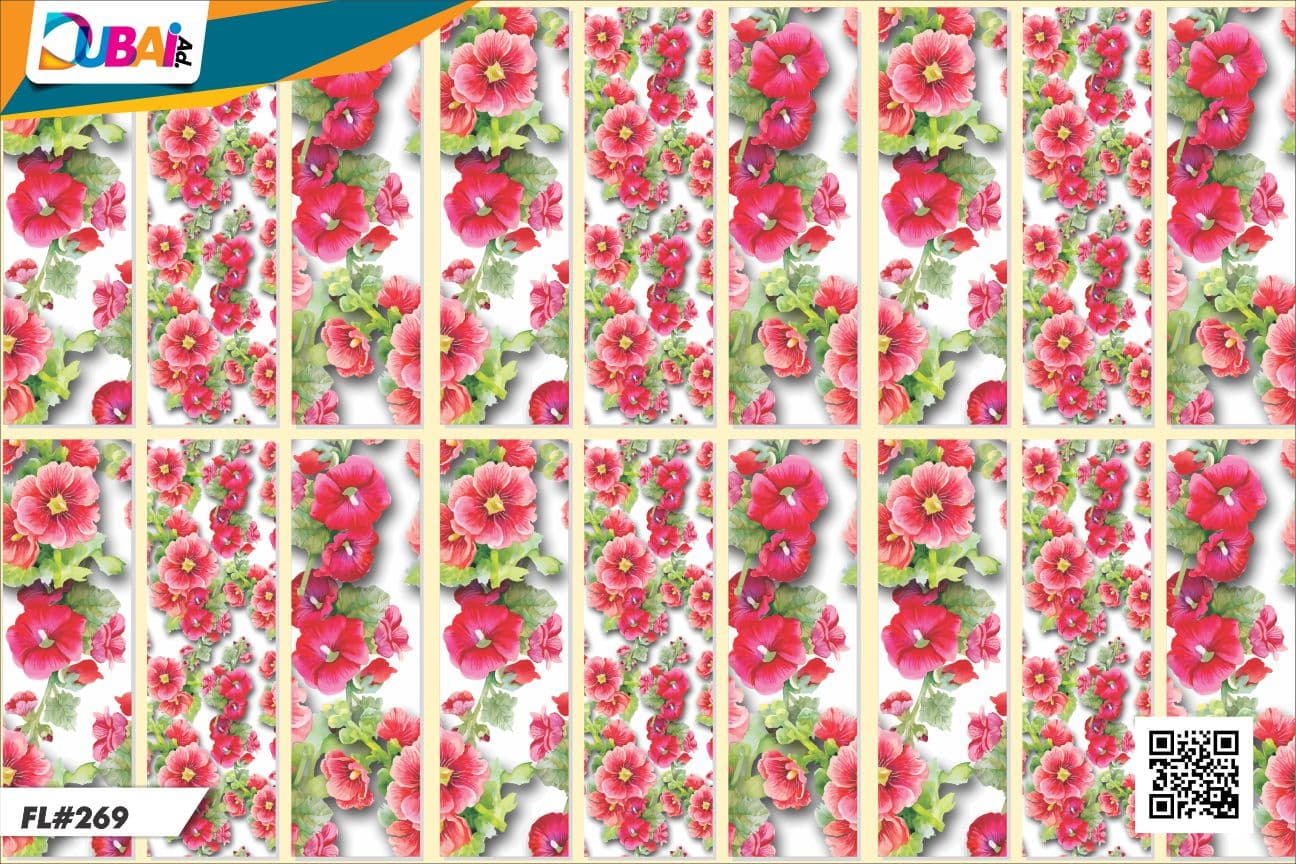 Floral wallpaper design WP-FLR-023 by DubaiAd.